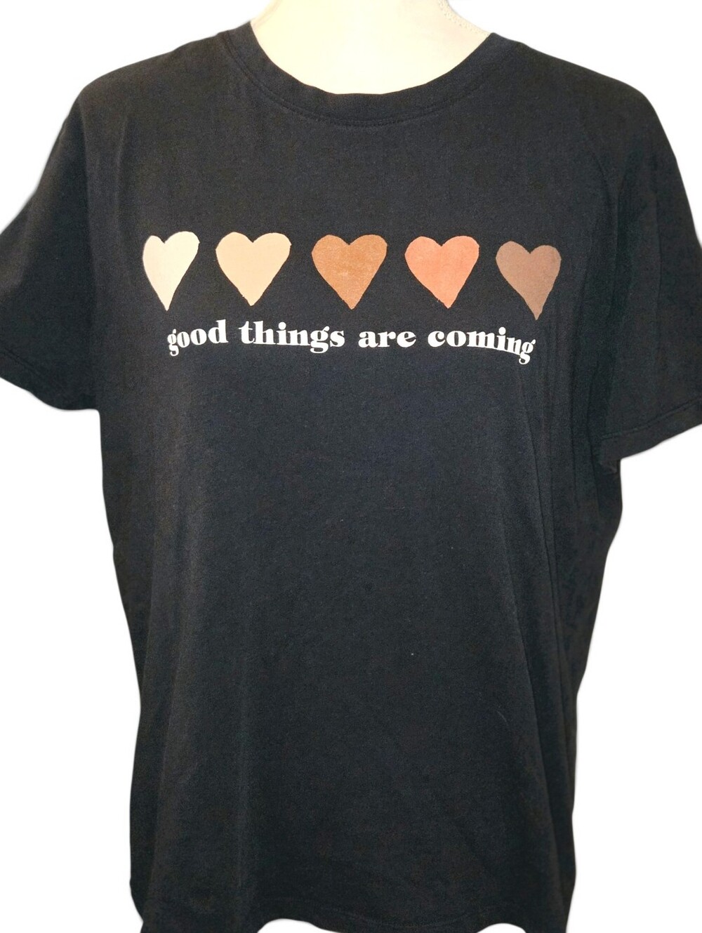Fifth Sun Good Things Are Coming Black Graphic Tee